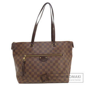 Louis Vuitton Iena Damier Ebene Brown Tote Bag Canvas
